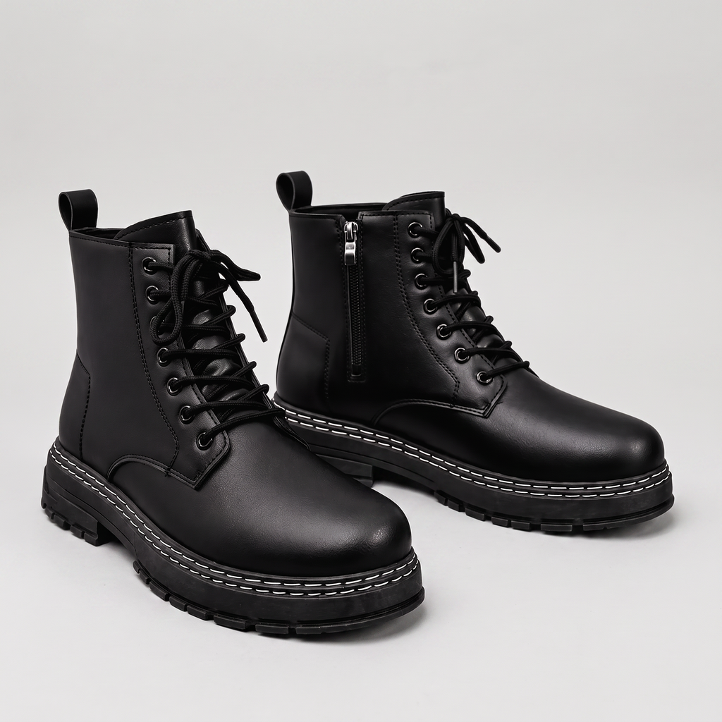 Men's High-Top Lace-Up Hiking Boots