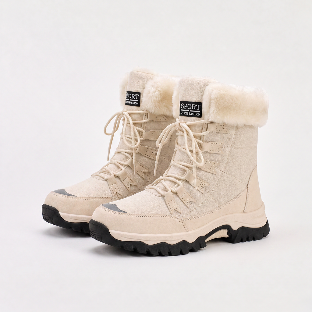 Women's Waterproof Lace-Up Winter Boots