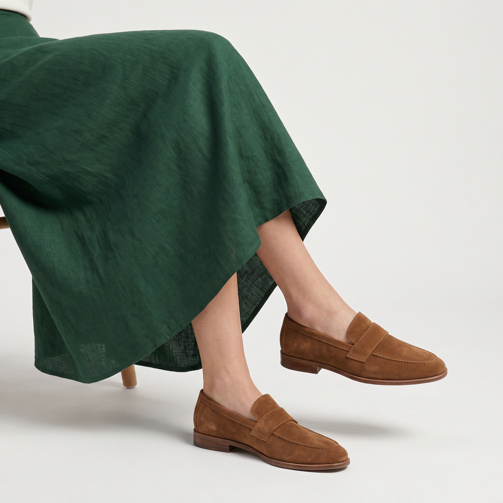 Women's Pointed-Toe Penny Loafers