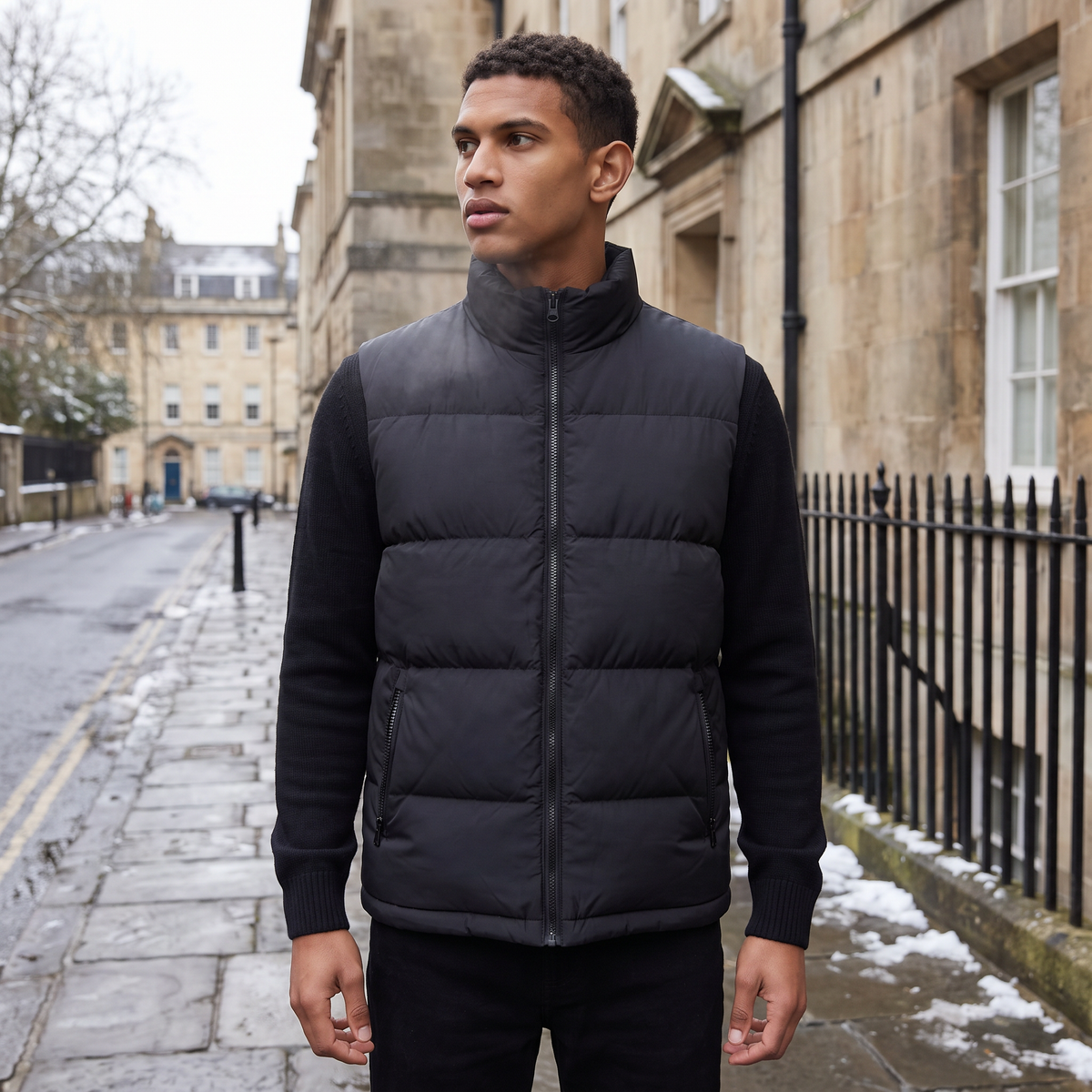 Men's Quilted Puffer Gilet