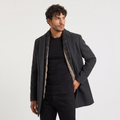 Men's Wool-Blend Single-Breasted Coat