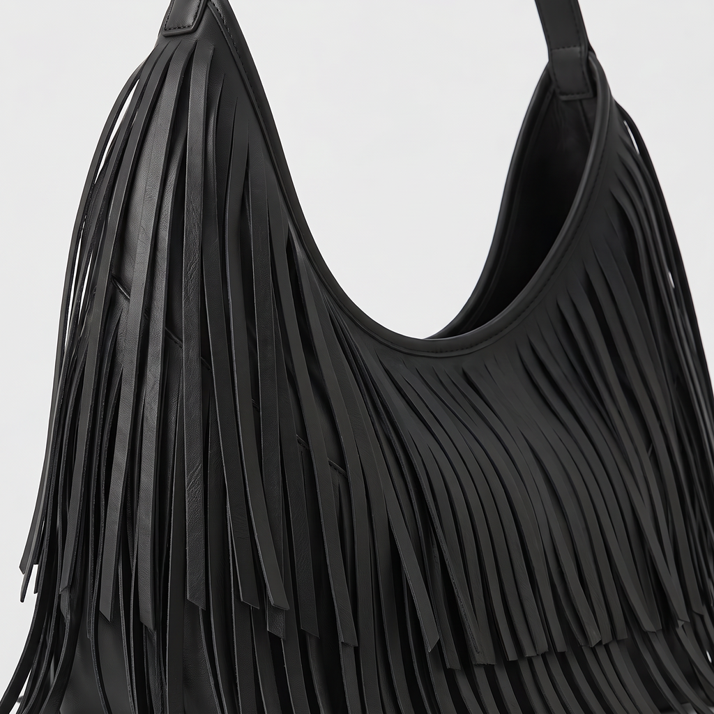 Women's Fringed Hobo Shoulder Bag