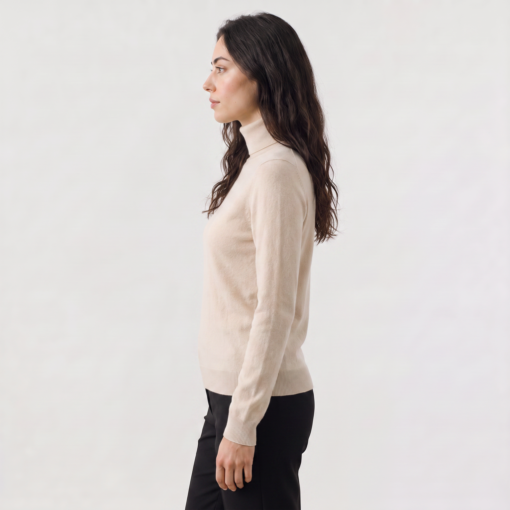Women's Fine-Knit Turtleneck Jumper