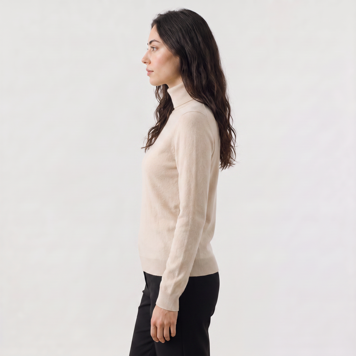 Women's Fine-Knit Turtleneck Jumper