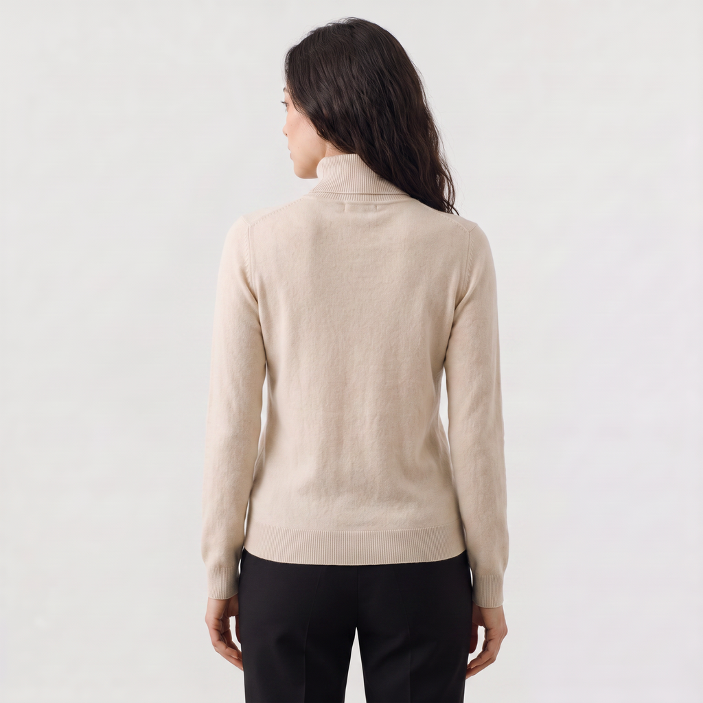 Women's Fine-Knit Turtleneck Jumper