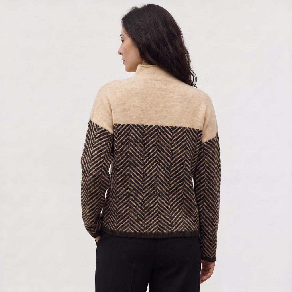 Women's Relaxed Turtleneck Knit Sweater