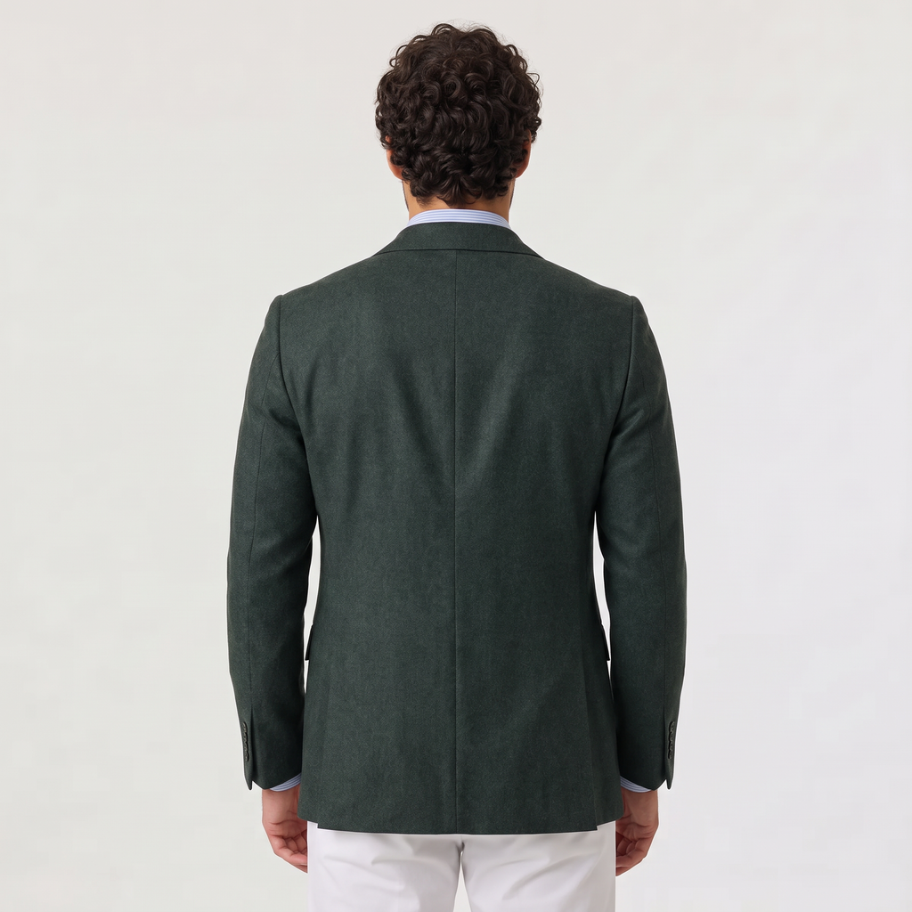 Men's Tailored Knit Blazer - Smart Casual Wear