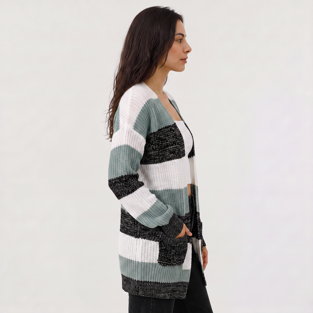 Women's Lightweight Open-Front Knit Cardigan