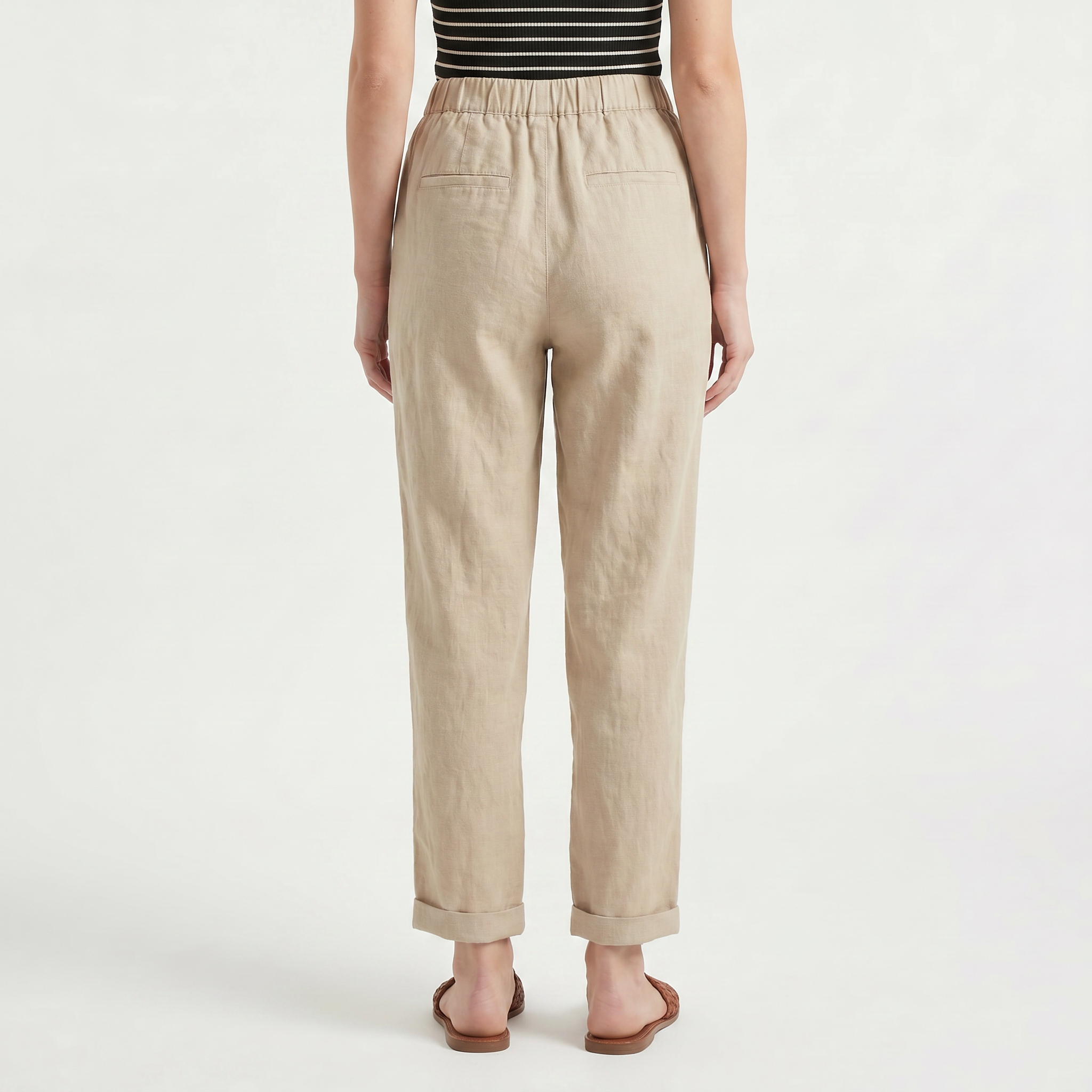 Women's Harem Pants with Elastic Waist