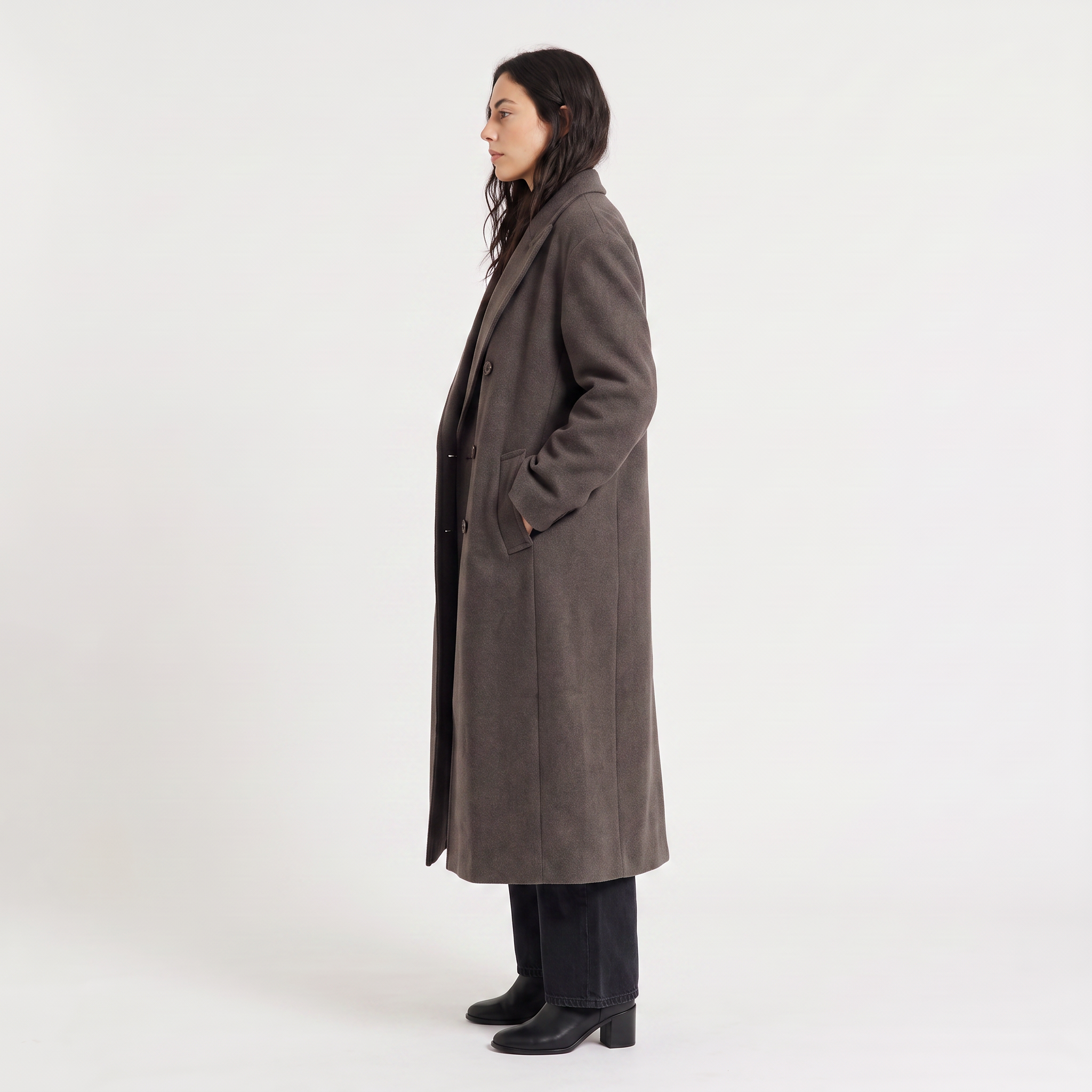 Women's Oversized Double-Breasted Coat