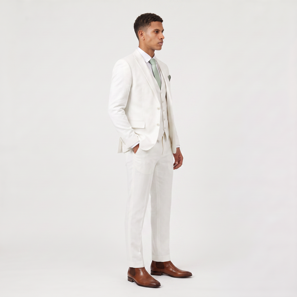Men's Three-Piece Slim-Fit Suit