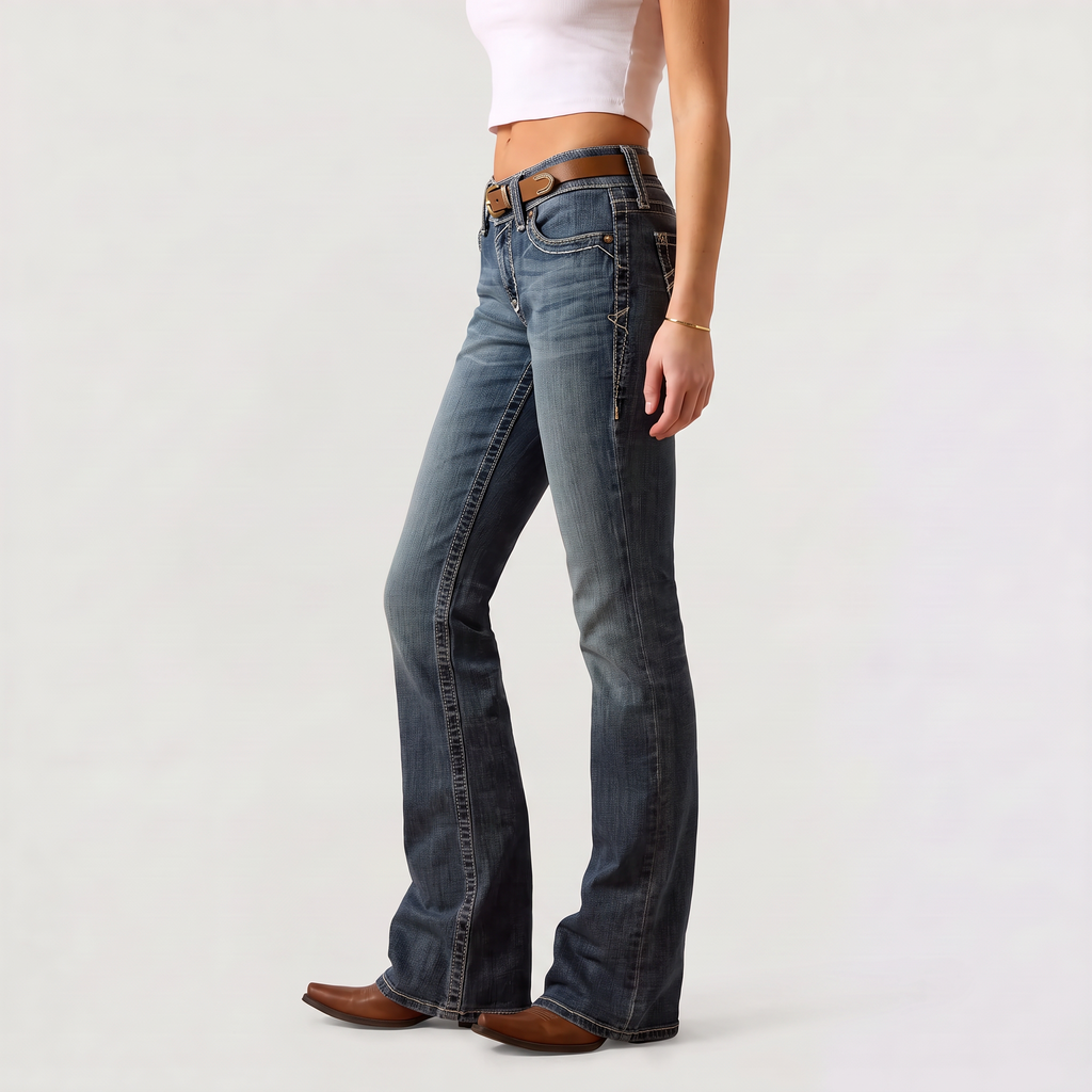 Women's Mid-Rise Slim Bootcut Jeans