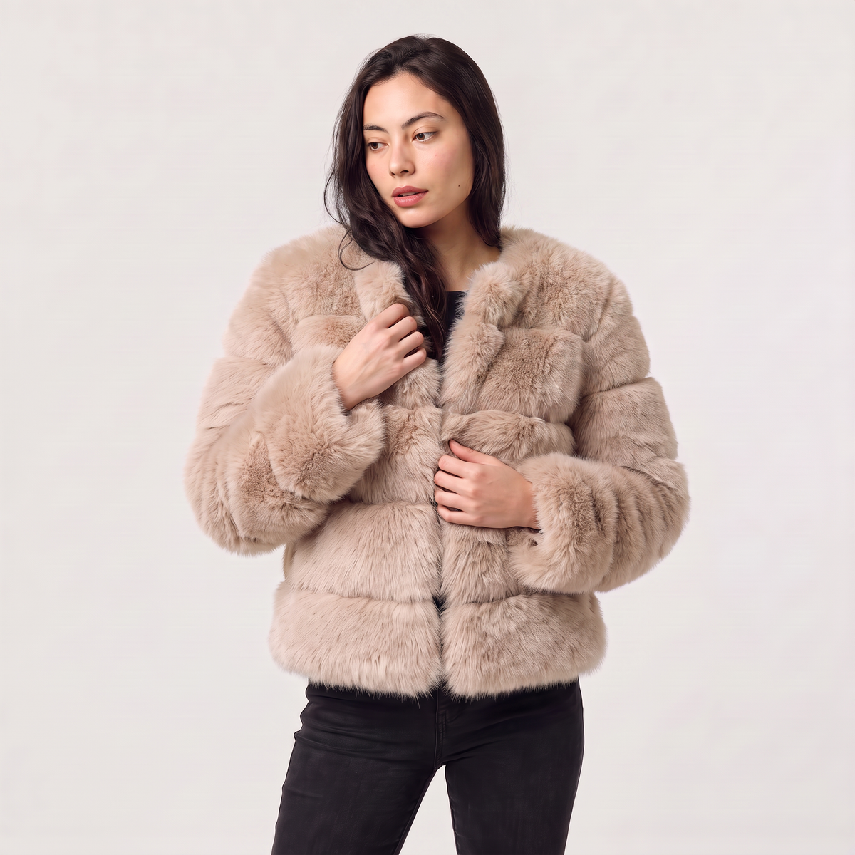 Women's Fluffy Faux Fur Jacket