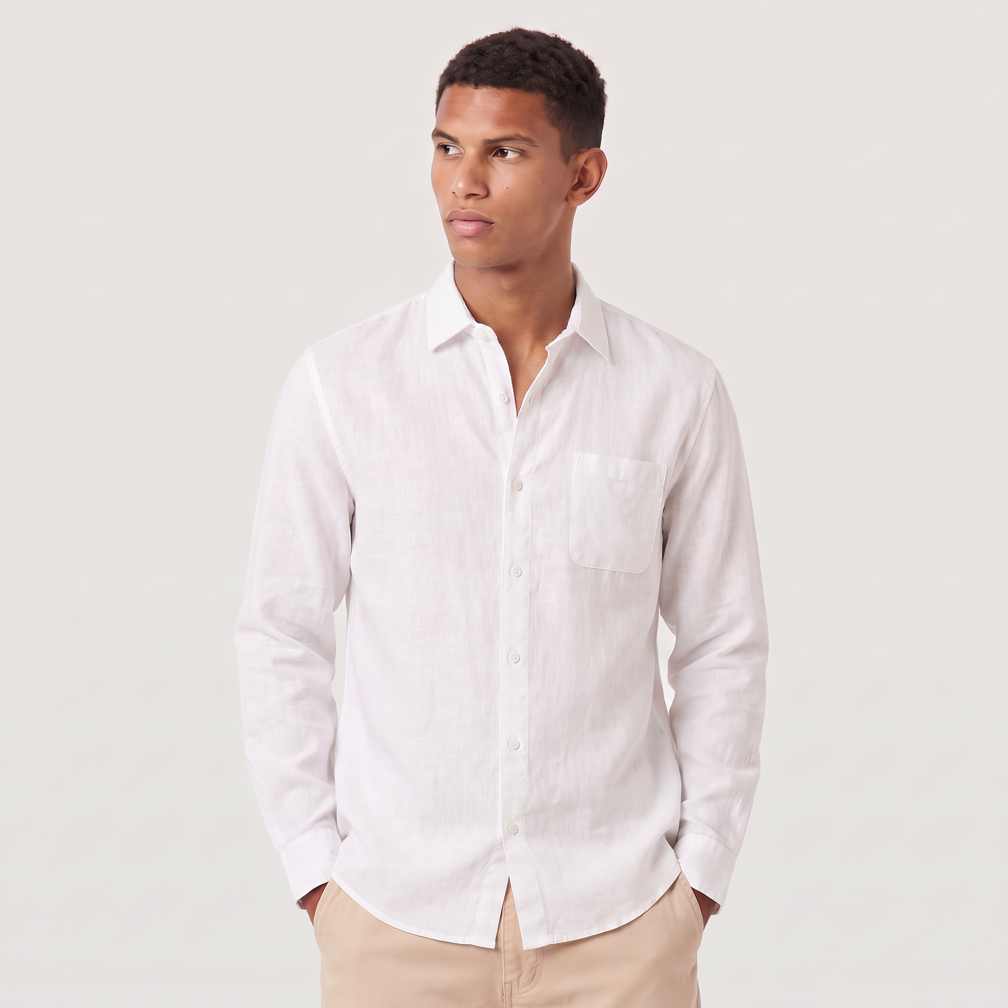 Men's Linen Button Down Summer Shirt