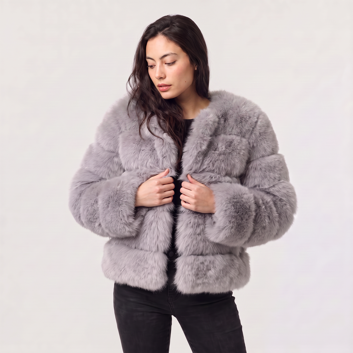 Women's Fluffy Faux Fur Jacket