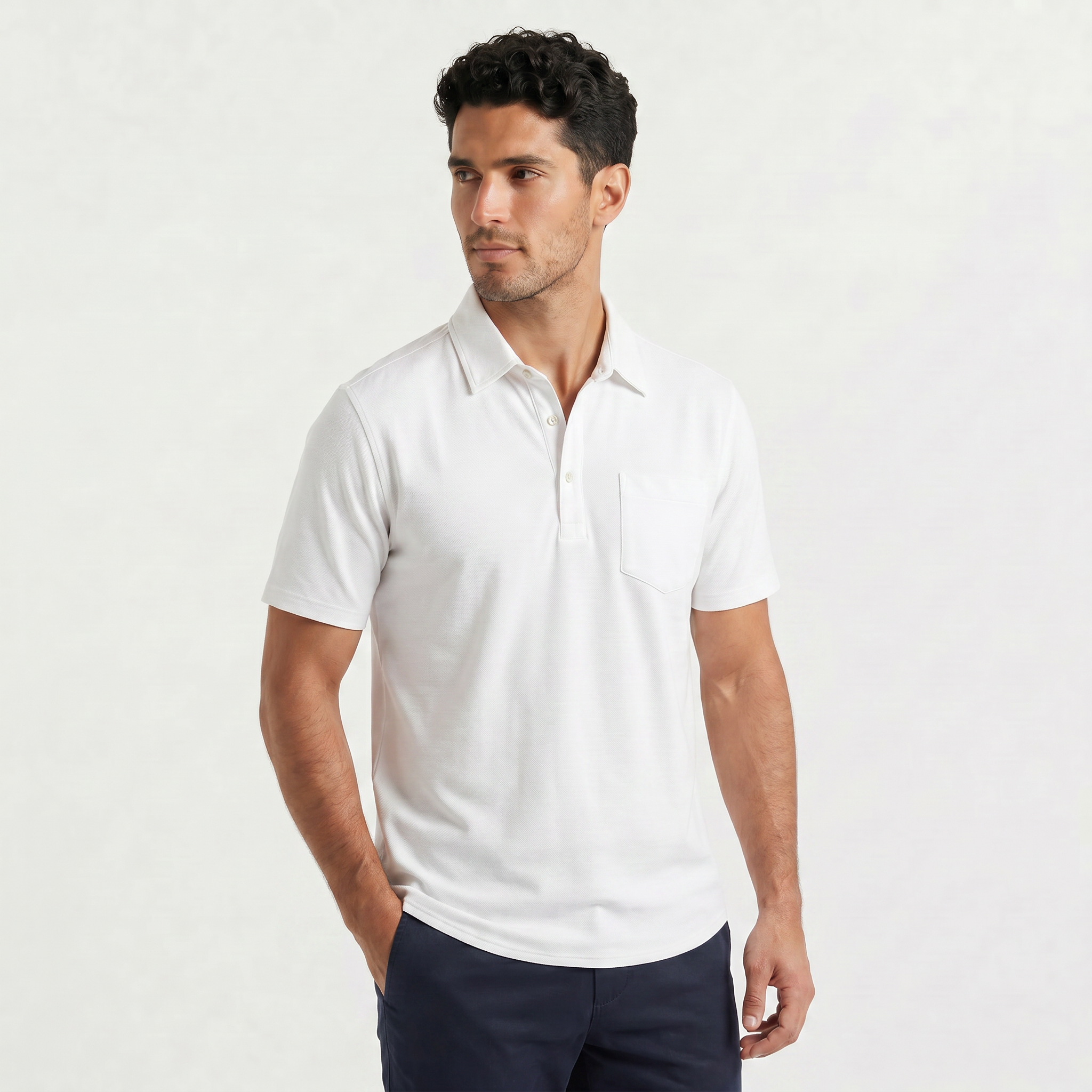 Men's Short Sleeve Polo Shirt | Chest Pocket