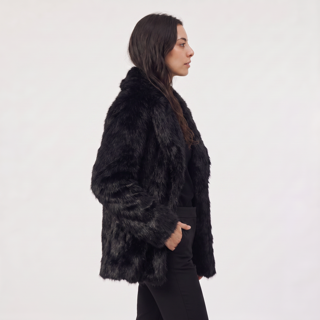Women's Longline Faux Fur Coat
