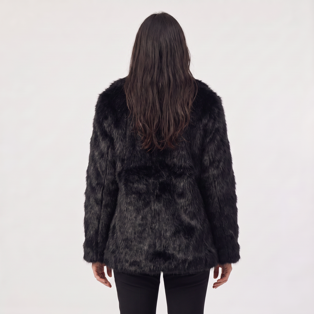 Women's Longline Faux Fur Coat