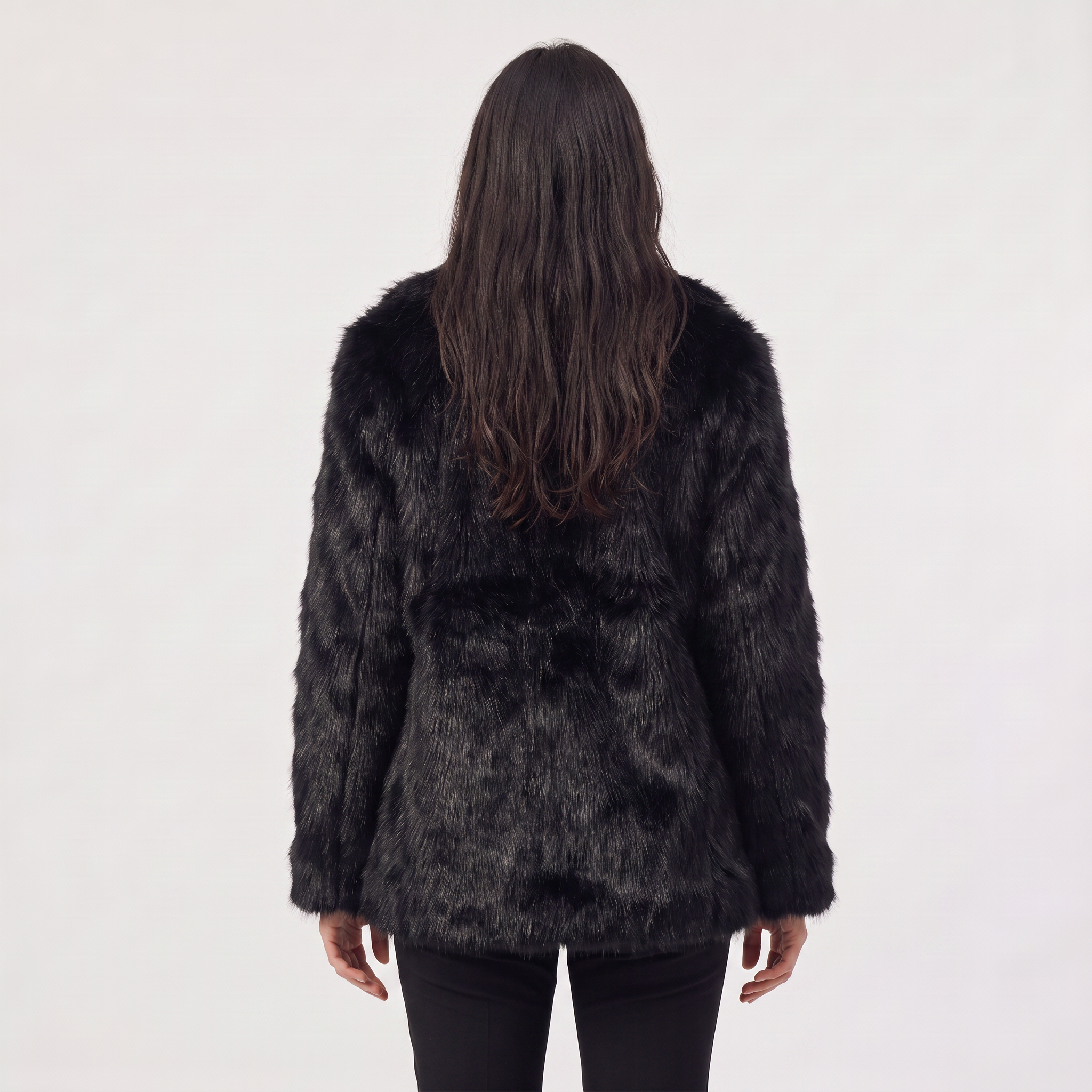 Women's Longline Faux Fur Coat