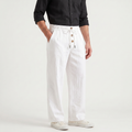 Men's Linen Drawstring Wide Leg Pants