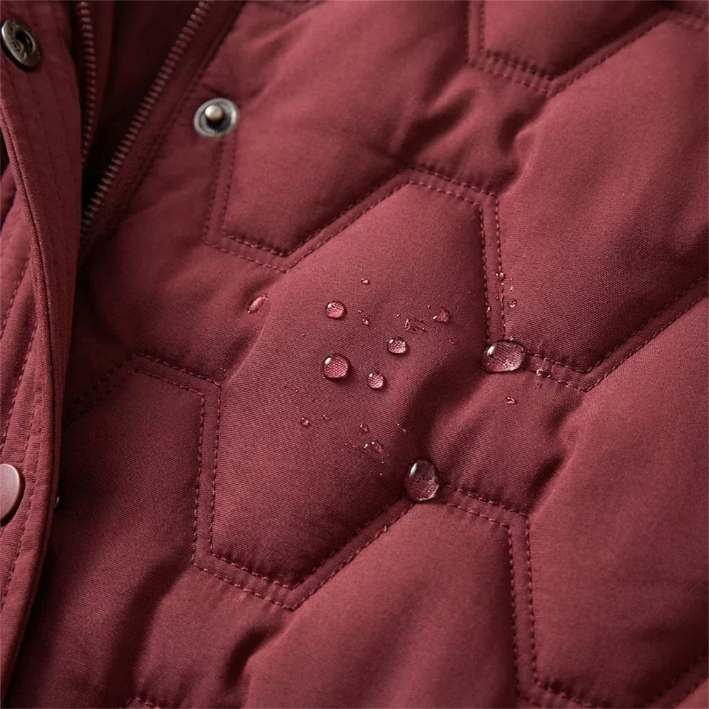 Women's Maxi Quilted Hooded Coat