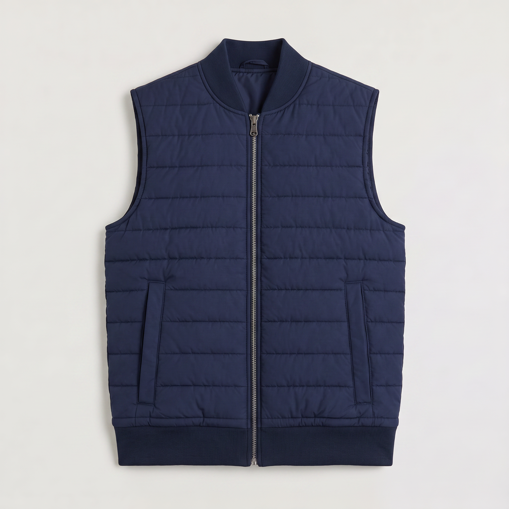 Men's Lightweight Quilted Bodywarmer – Full Zip Vest