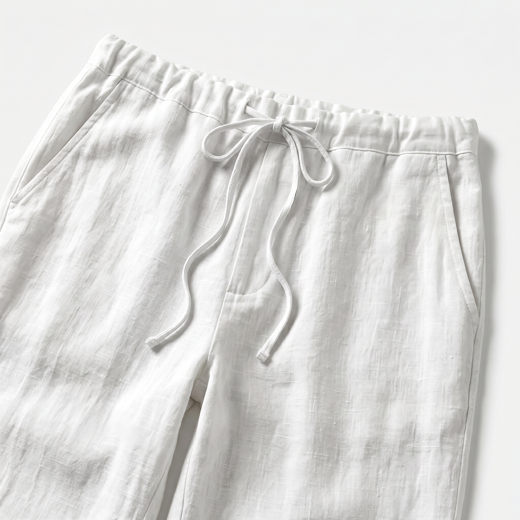 Men's Drawstring Waist Straight-Leg Trousers