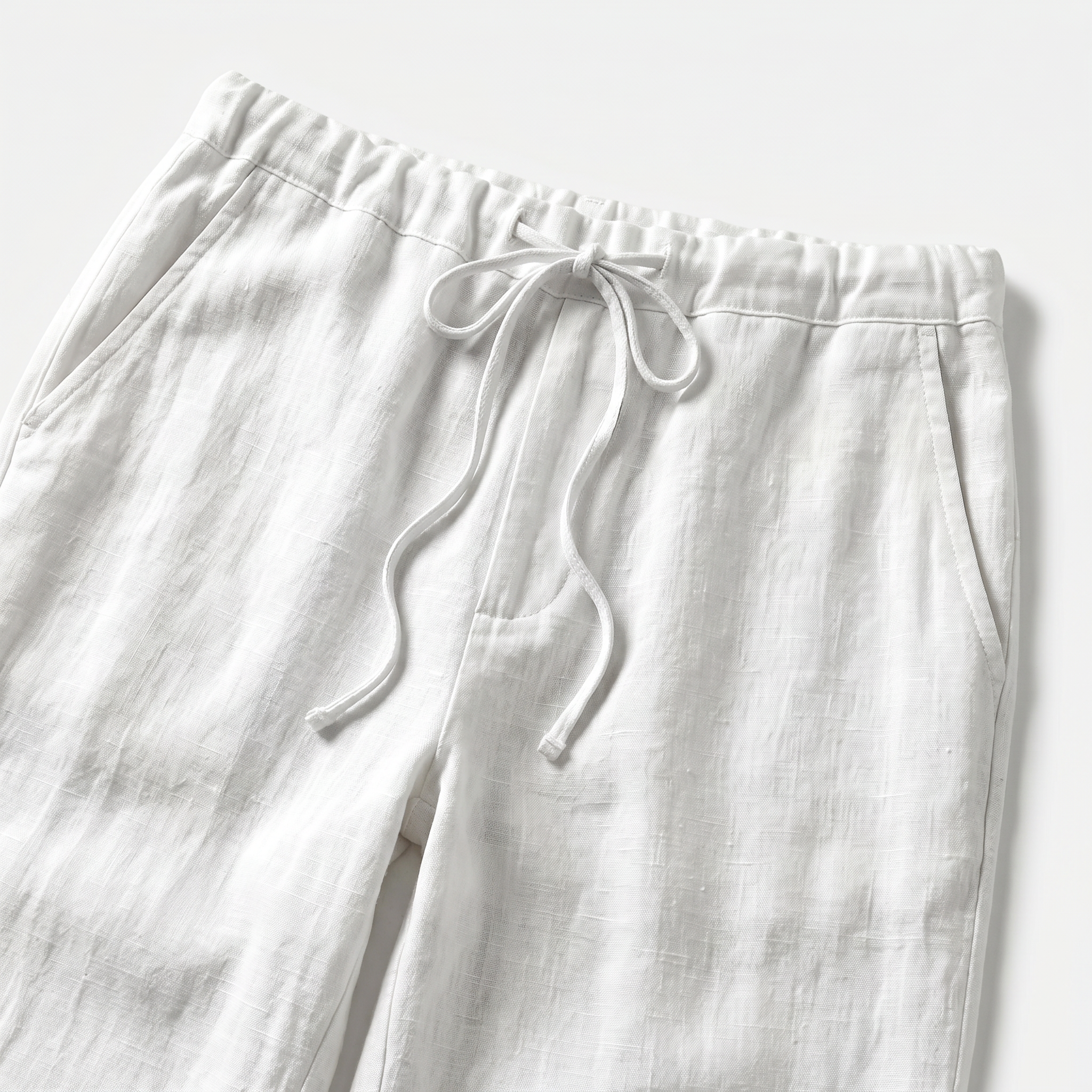 Men's Drawstring Waist Straight-Leg Trousers